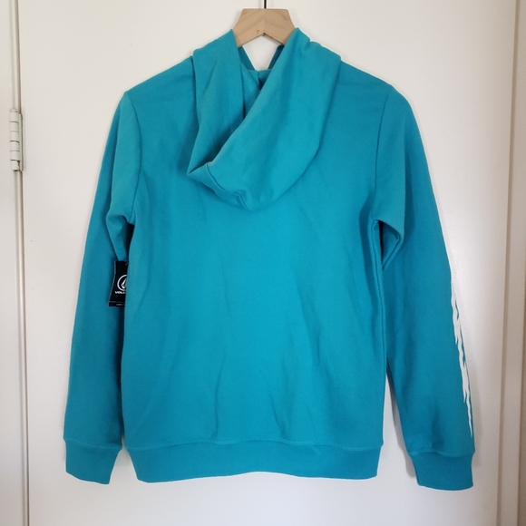 Volcom Blue Hooded Sweatshirt. Tags.  Large. - Picture 7 of 10